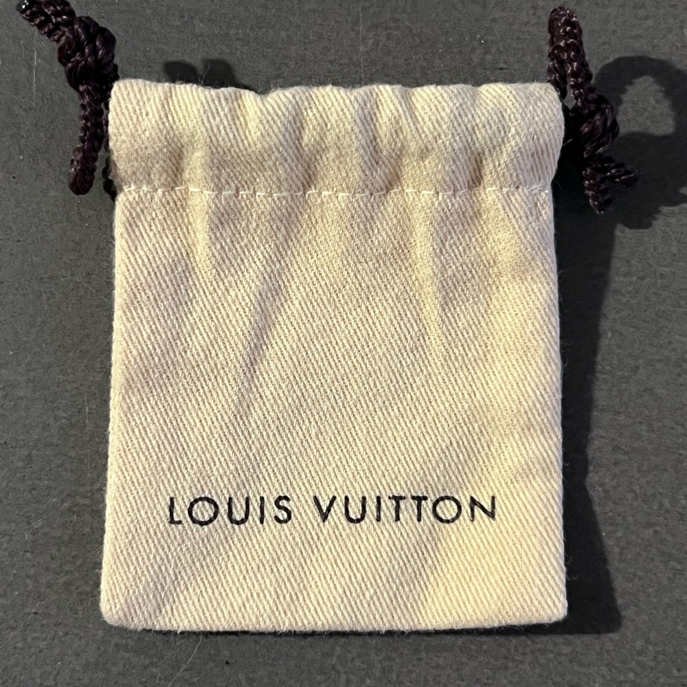 Louis Vuitton Cream Drawstring Pouch